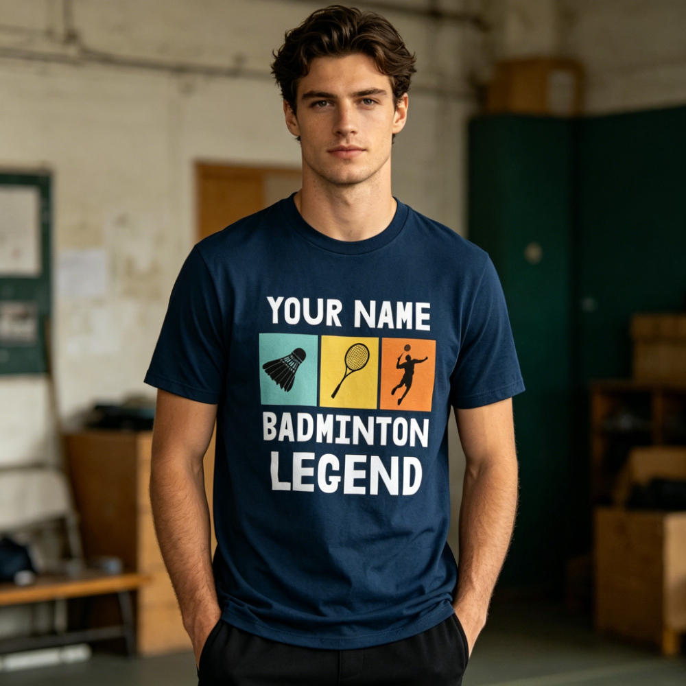 Badminton Legend - Personalized Badminton Legend T-Shirt Custom Name