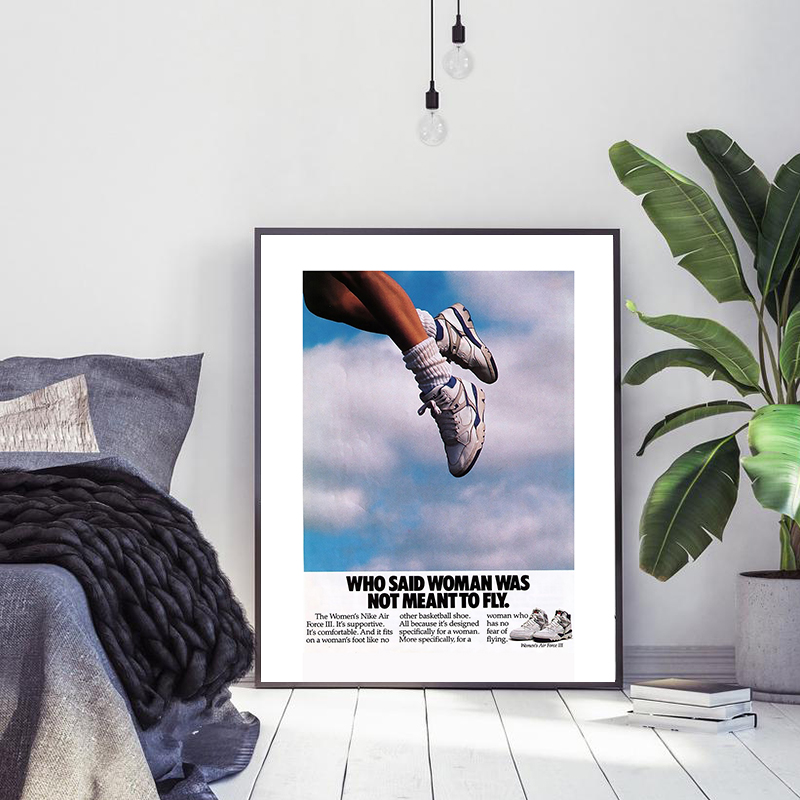 Badminton Zone - Fashion Trends Basketball Sneakers Vintage Poster