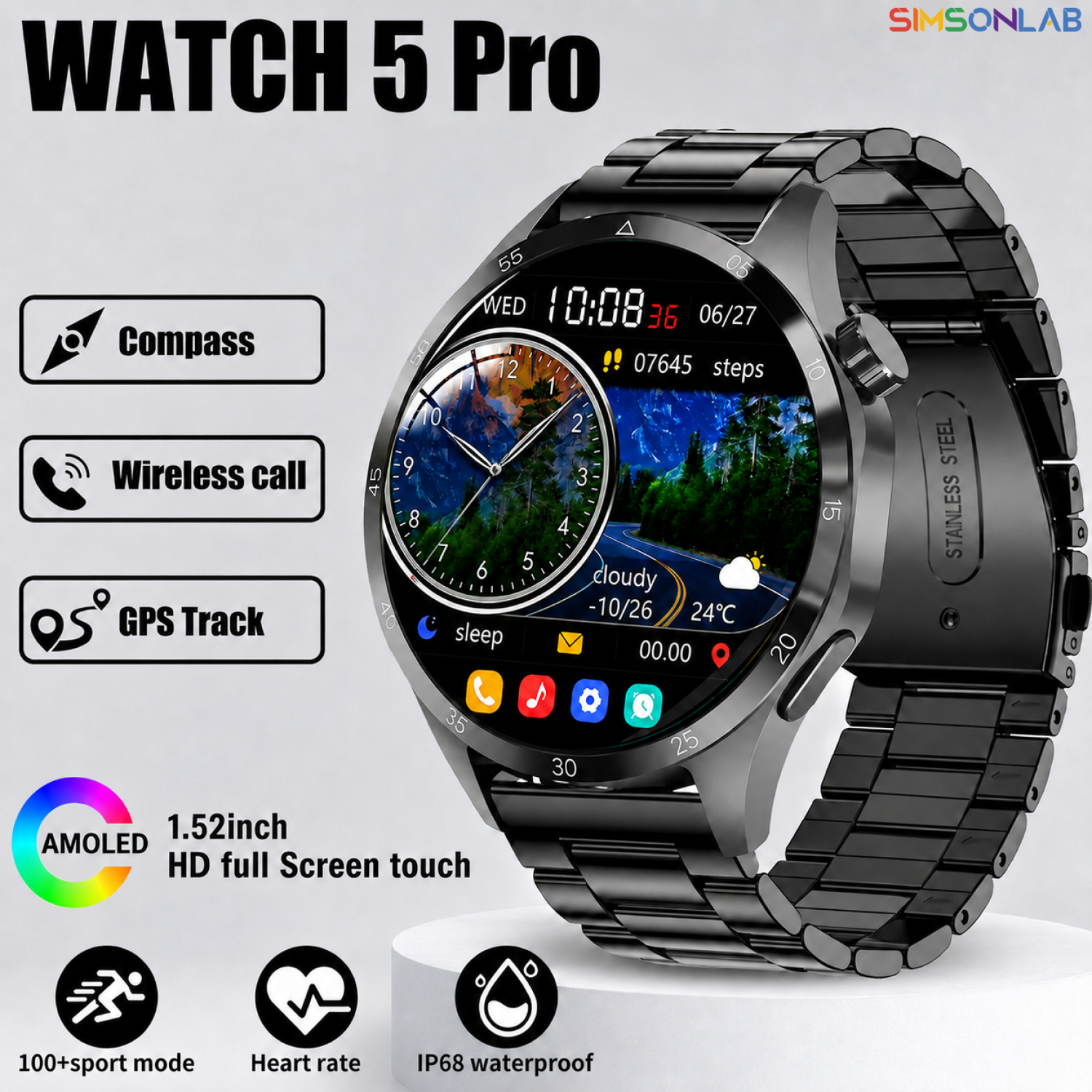 Badminton English - 2026 New Smart Watch Men AMOLED