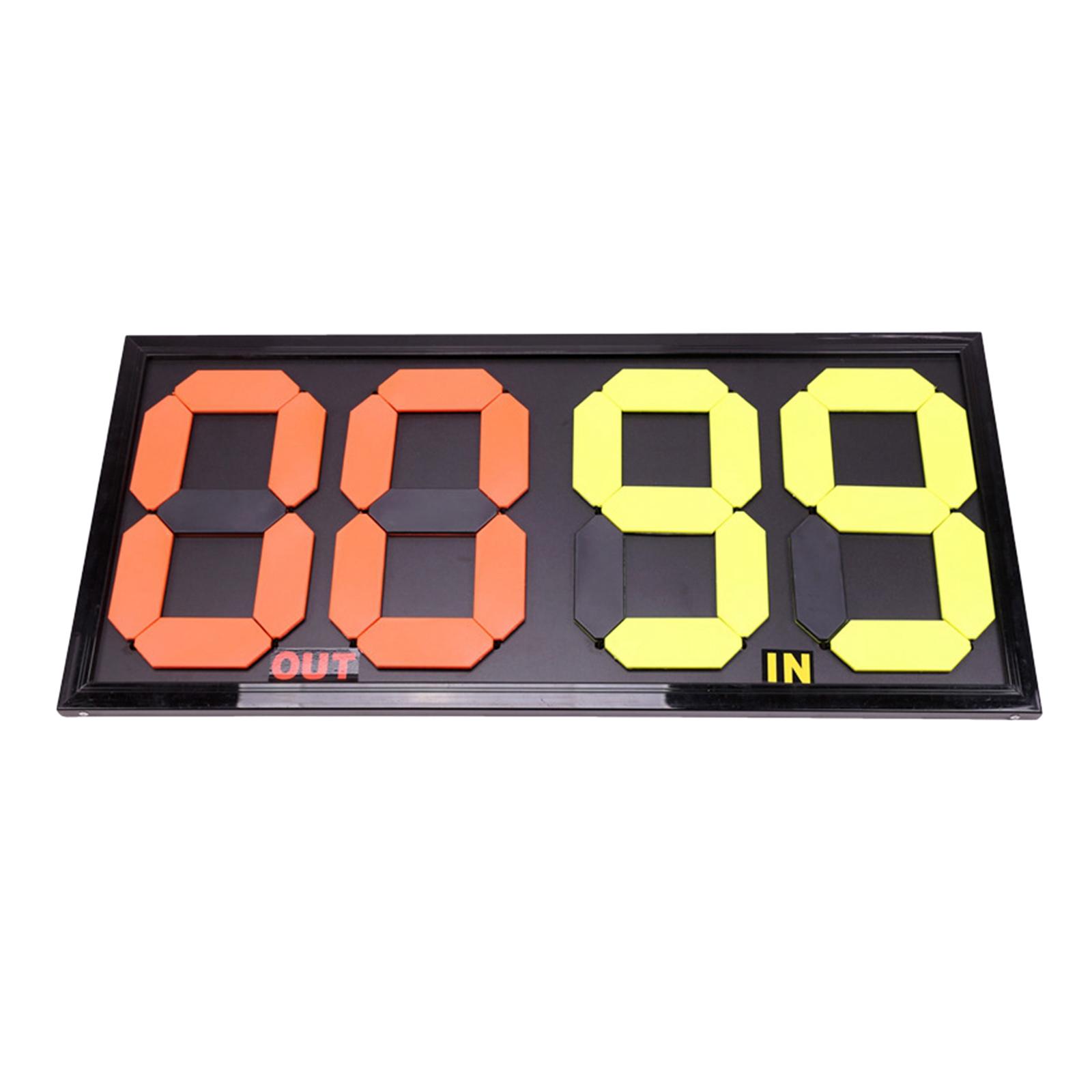 Scoreboard Digital - 4 Digit Football Substitution Card Bright