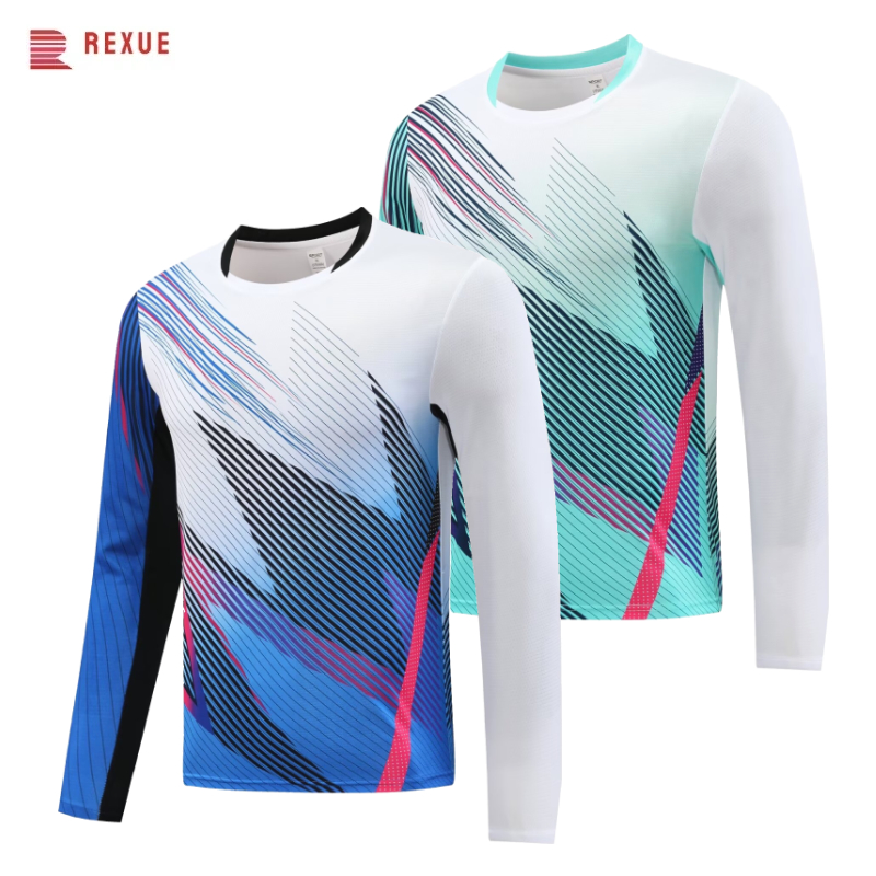 Badminton Center - Long Sleeve Badminton Shirt Unisex Table