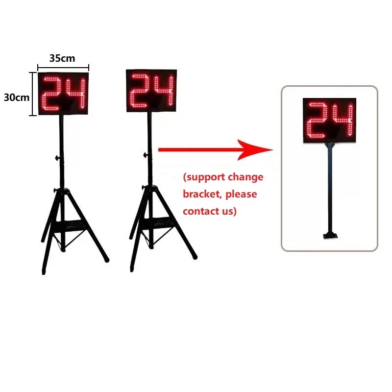 Scoreboard Digital - Built-in Buzzer Custom Bracket 24 Seconds