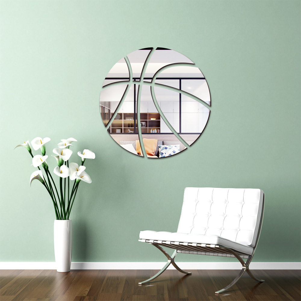 Badminton Zone - Basketball Mirror Wall Stickers Football Rugby
