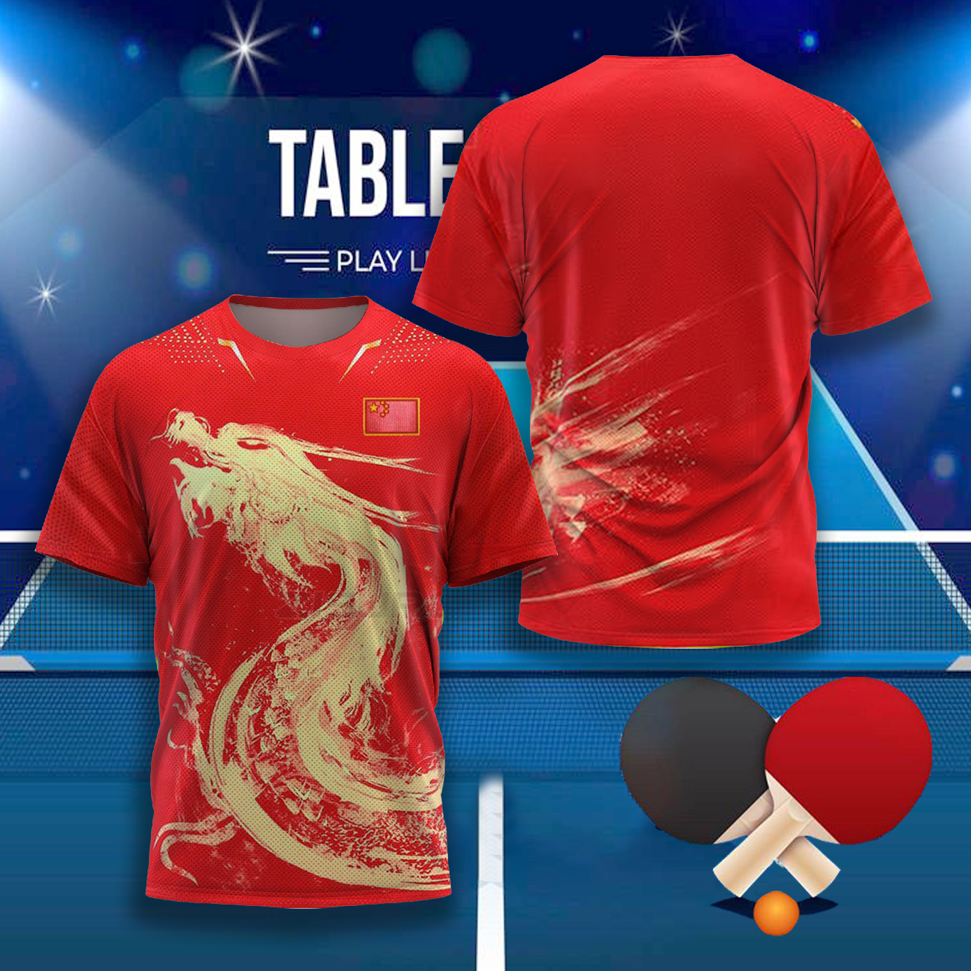 CHINA Dragon Table Tennis Grap - đánh giá và giá Badminton Center