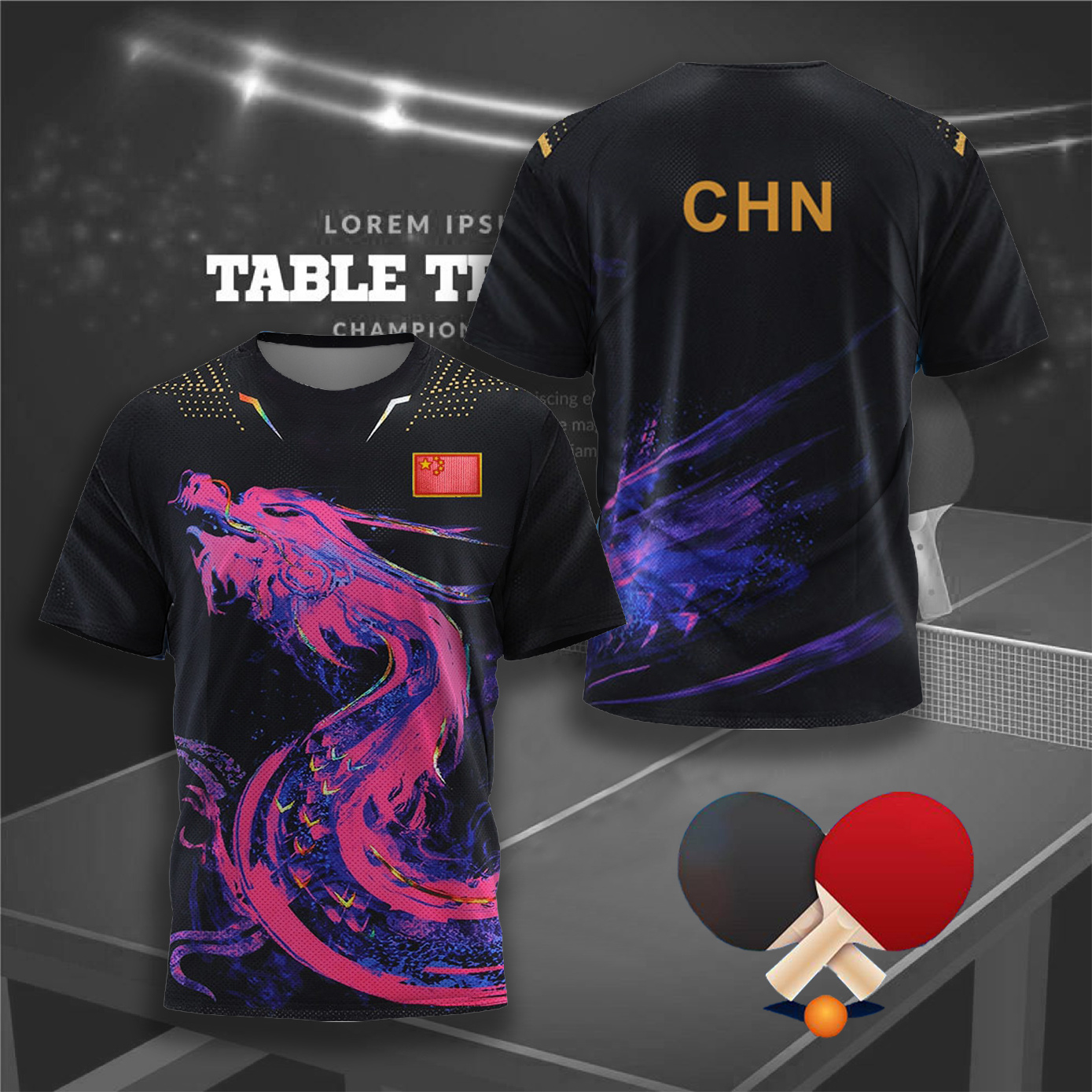 CHINA Dragon Table Tennis Grap - đánh giá và giá Badminton Center